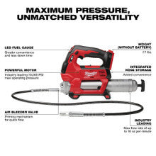 Milwaukee 2967-22GG M18 Cordless 2-Tool 1/2in High Torque Impact Wrench Friction Ring & Grease Gun Combo Kit