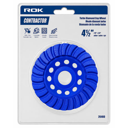 4-1/2" Turbo Diamond Cup Wheel for Concrete Grinding