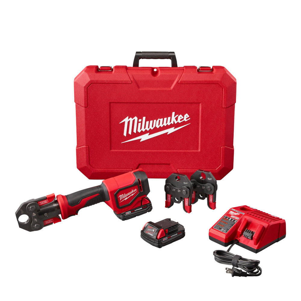 Milwaukee 2674-22C M18 Cordless Short Throw Press Tool Kit with PEX Crimp Jaws