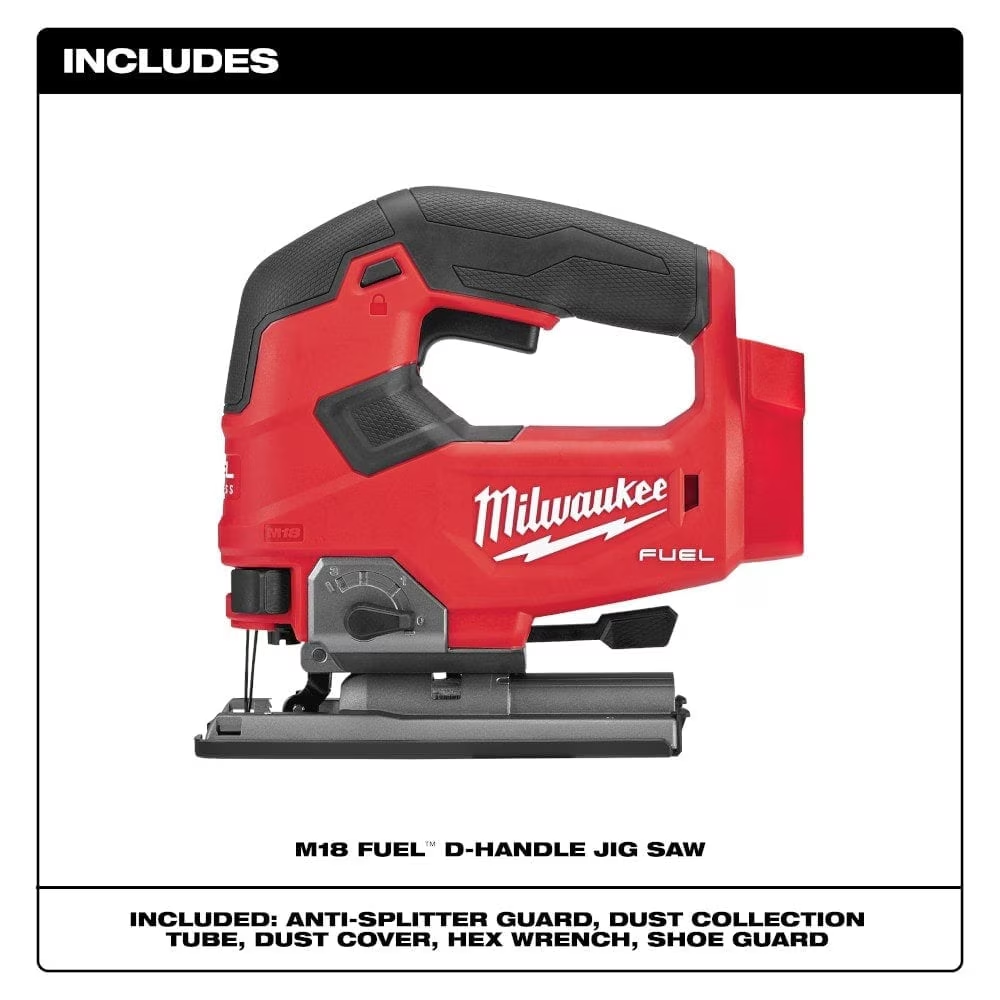 Milwaukee 2737-20 M18 FUEL 18V Lithium-Ion Brushless Cordless Jig Saw (Tool-Only)