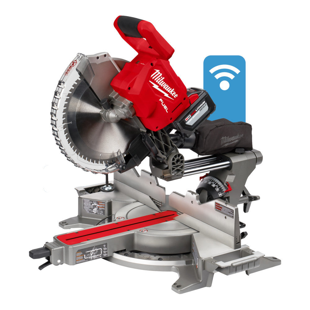 Milwaukee 2739-21HD M18 FUEL Cordless Brushless 12in Dual Bevel Sliding Compound Mitre Saw with ONE-KEY Kit