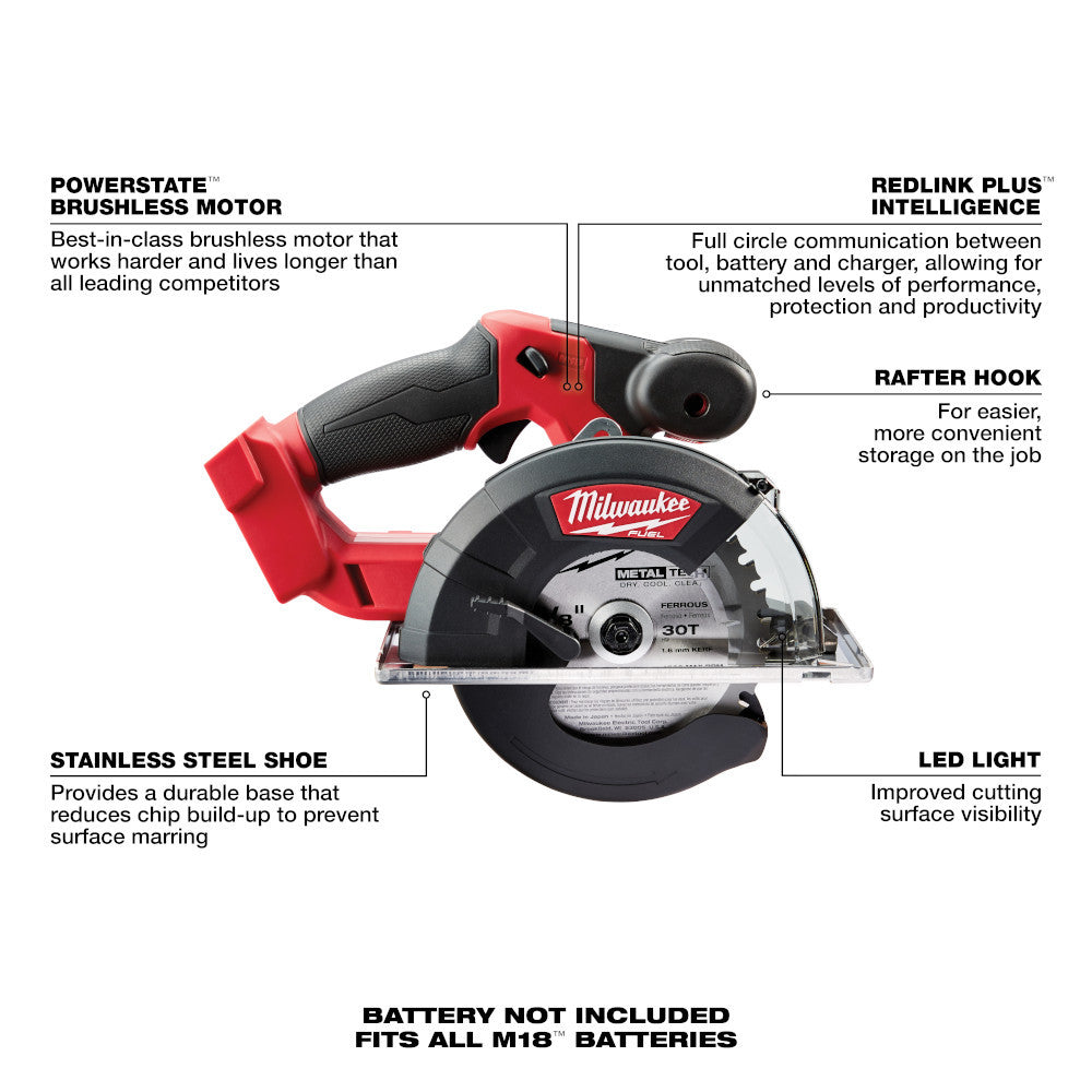 Milwaukee 2782-20 M18 FUEL Cordless Metal Cutting Circular Saw (Tool Only)