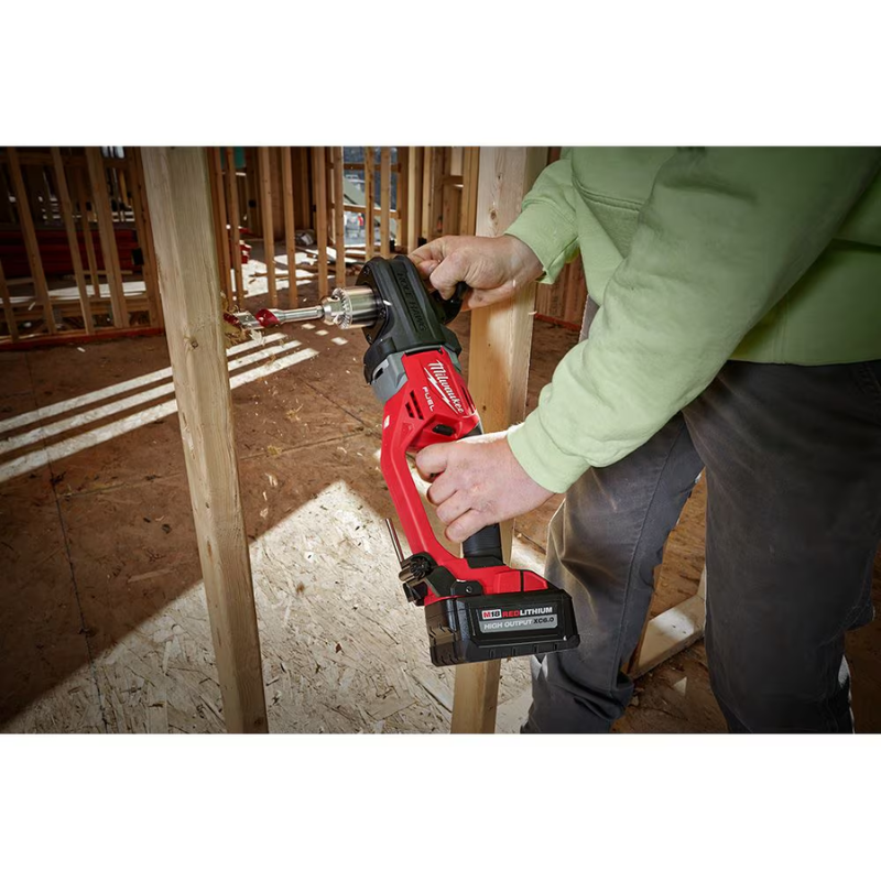 Milwaukee 2807-20 M18 FUEL GEN II 18V Li-Ion Brushless Cordless 1/2-inch Hole Hawg Right Angle Drill (Tool Only)