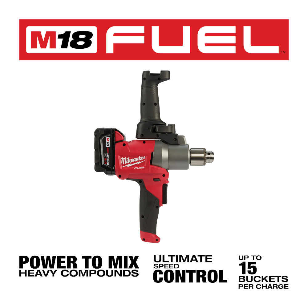 Milwaukee 2810-20 Tool M18 FUEL 18V Lithium-Ion Brushless Cordless 1/2 inch Mud Mixer (Tool Only)