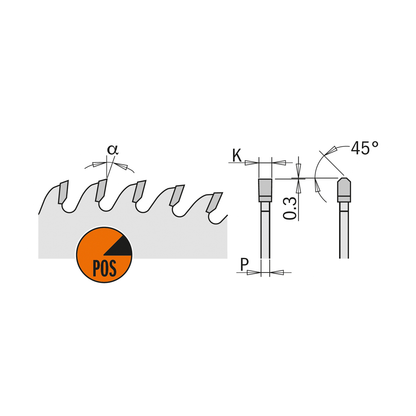 CMT 281.672.12M Chrome Coated Circular Saw Blade