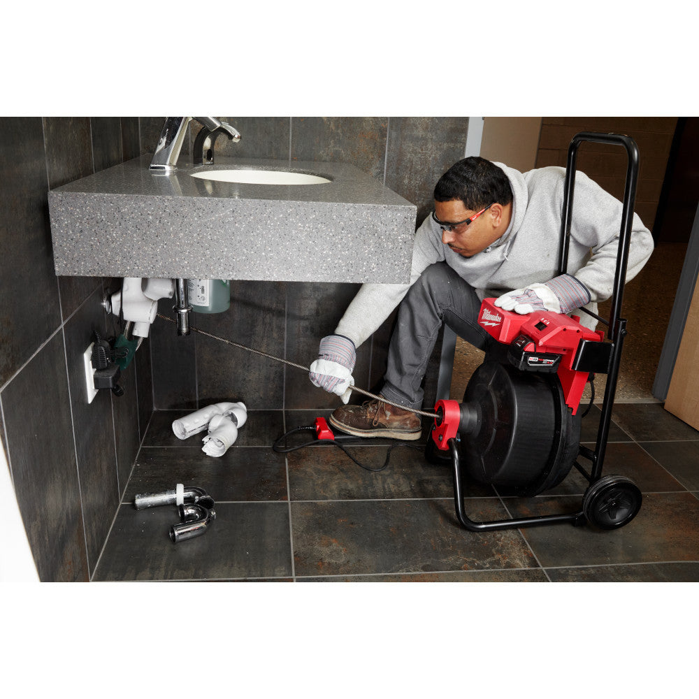 Milwaukee 2817A-21 M18 Cordless Drum Machine with 3/8in Cable Kit