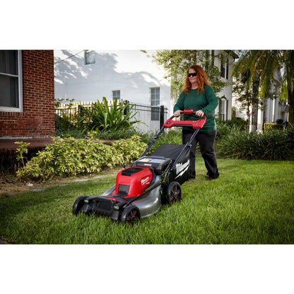 Milwaukee 2823-22HD M18 FUEL 18V Brushless Cordless 21-inch Walk Behind Self-Propelled Lawn Mower W/(2) 12.0 Ah Battery