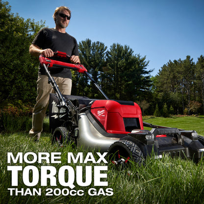 Milwaukee 2823-22HD M18 FUEL 18V Brushless Cordless 21-inch Walk Behind Self-Propelled Lawn Mower W/(2) 12.0 Ah Battery