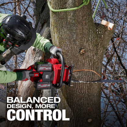 Milwaukee 2827-22 M18 FUEL 20-inch Dual Battery Chainsaw Kit w/ (2) FORGE XC8.0 Battery