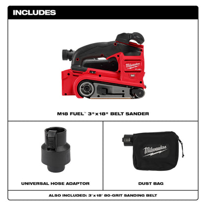 Milwaukee 2832-20 M18 FUEL 3in x 18in Belt Sander (Tool Only)