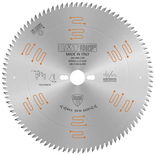 CMT 283.696.12M CHROME Cut-Off Circular Saw Blade