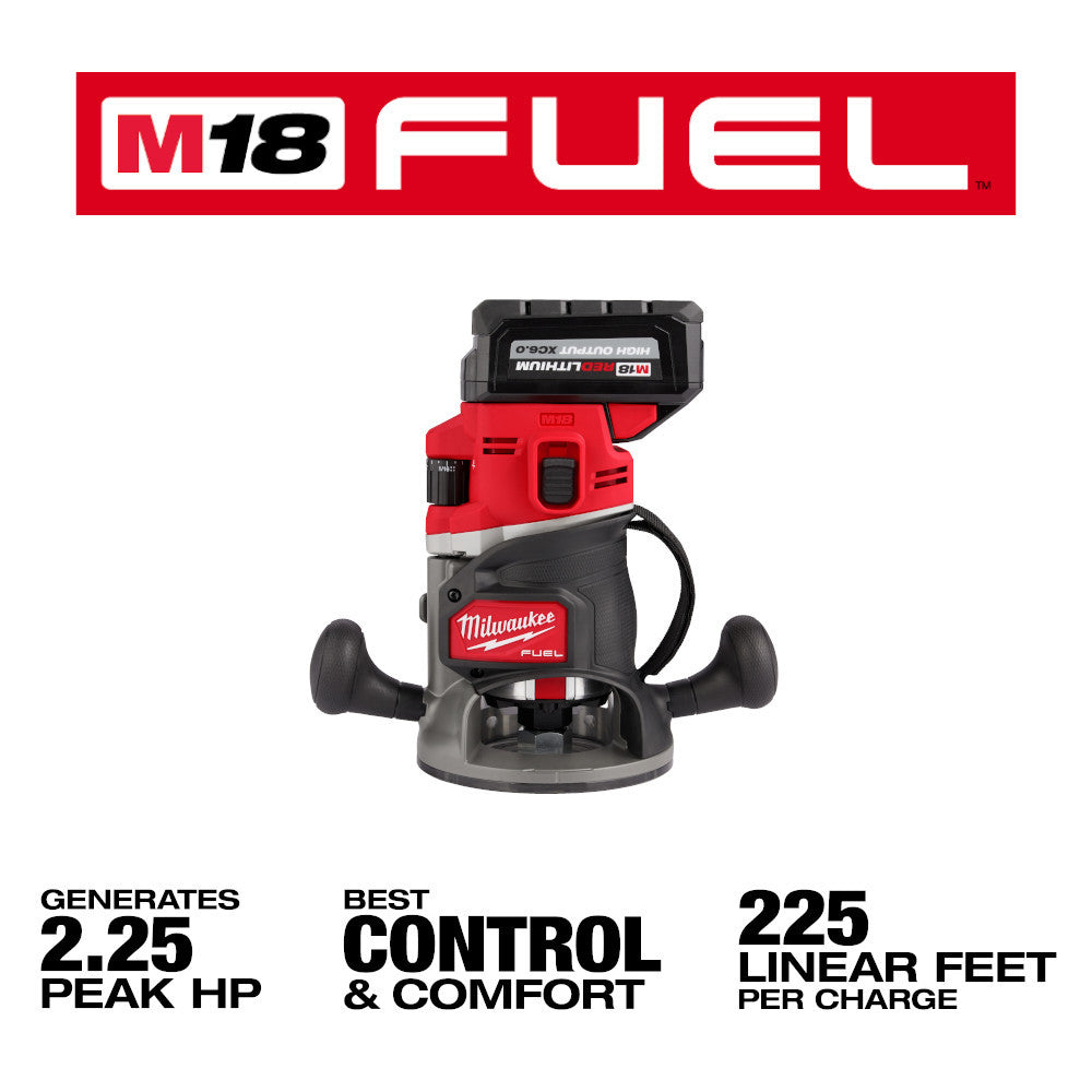 Milwaukee 2838-21 M18 FUEL 18V 1/2in Cordless Brushless Router Kit