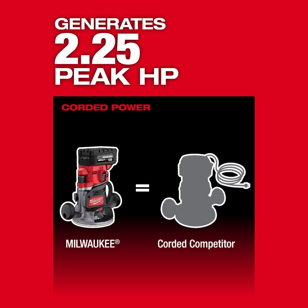 Milwaukee 2838-21 M18 FUEL 18V 1/2in Cordless Brushless Router Kit