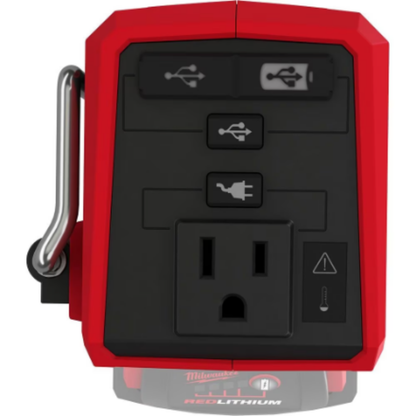 Milwaukee 2846-20 18-Volt M18 Lithium-Ion Brushless Cordless 175-Watt Powered Compact Inverter with (Tool-Only)
