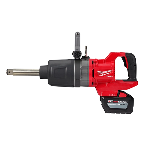 Milwaukee 2869-22HD M18 FUEL 18-Volt Li-Ion Cordless 1 inch Impact Wrench Extended Reach D-Handle Kit with(2) 12.0 Ah Batteries
