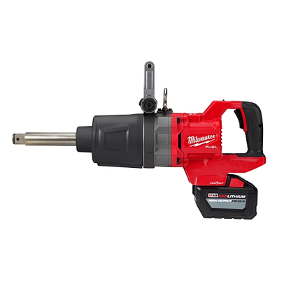 Milwaukee 2869-22HD M18 FUEL 18-Volt Li-Ion Cordless 1 inch Impact Wrench Extended Reach D-Handle Kit with(2) 12.0 Ah Batteries