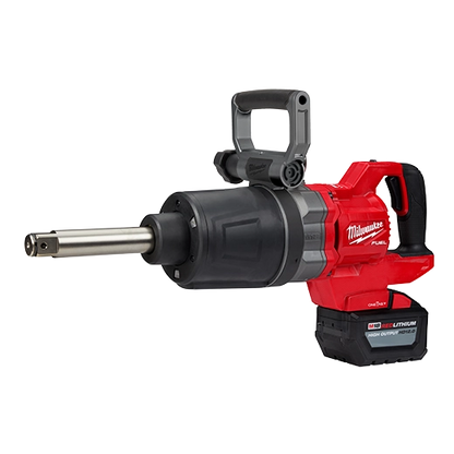 Milwaukee 2869-22HD M18 FUEL 18-Volt Li-Ion Cordless 1 inch Impact Wrench Extended Reach D-Handle Kit with(2) 12.0 Ah Batteries