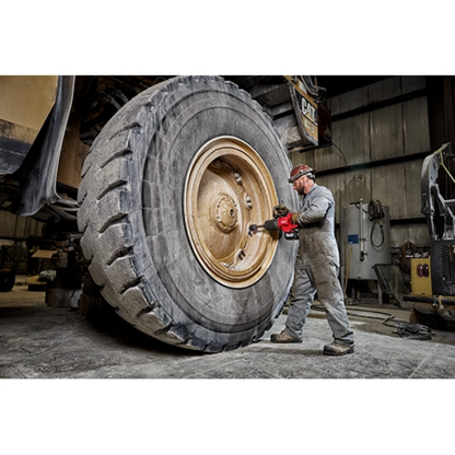 Milwaukee 2869-22HD M18 FUEL 18-Volt Li-Ion Cordless 1 inch Impact Wrench Extended Reach D-Handle Kit with(2) 12.0 Ah Batteries