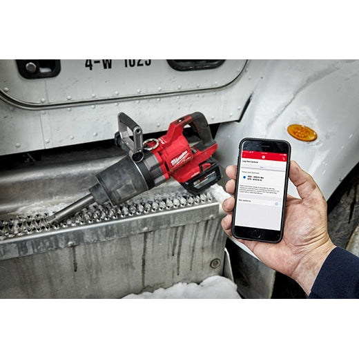 Milwaukee 2869-22HD M18 FUEL 18-Volt Li-Ion Cordless 1 inch Impact Wrench Extended Reach D-Handle Kit with(2) 12.0 Ah Batteries