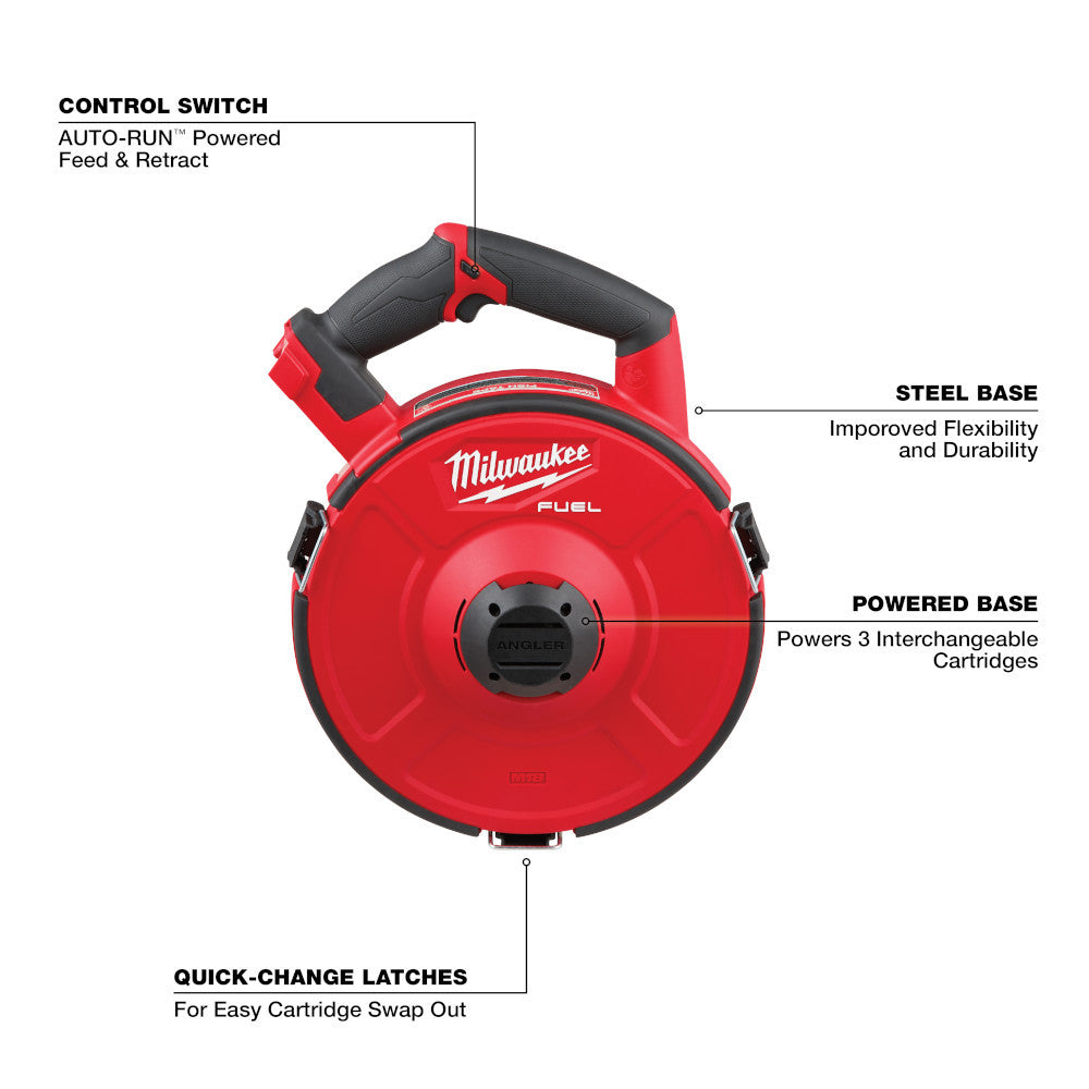 Milwaukee 2873-20 M18 FUEL ANGLER Cordless Brushless 120' Steel Pulling Fish Tape (Tool Only)