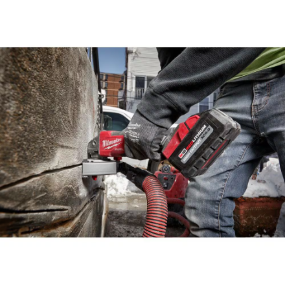 Milwaukee 2881-20 M18 FUEL 18-Volt Lithium-Ion Brushless Cordless 4-1/2 -inch/5 -inch Grinder with Slide Switch (Tool-Only)