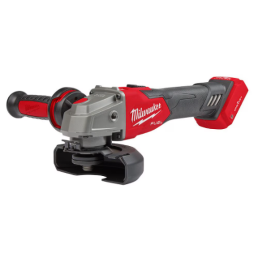 Milwaukee 2883-20 M18 FUEL 18-Volt Li-Ion Brushless Cordless 4-1/2-inch/5-inch Braking Grinder With Slide Switch (Tool-Only)