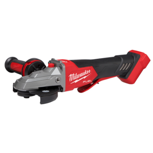 Milwaukee 2886-20 M18 FUEL 18-Volt Brushless 5 inch Flathead Braking Grinder with Paddle Switch No-Lock (Tool-Only)