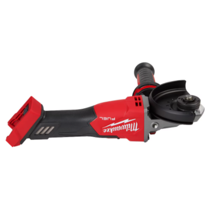 Milwaukee 2887-20 M18 FUEL 18-Volt Brushless 5 inch Flathead Braking Grinder with Slide Switch Lock-On (Tool-Only)