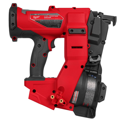 Milwaukee 2909-20 M18 FUEL 18-Volt Lithium-Ion Brushless Cordless Coil Roofing Nailer (Tool Only)