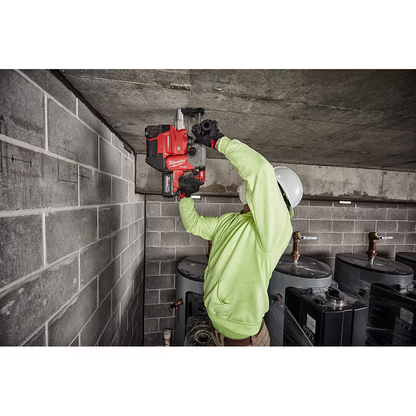 Milwaukee 2912-22DE M18 FUEL 18V Li-Ion 1" Cordless SDS-Plus Rotary Hammer with Dust Extractor Kit, Two 6.0 Ah Batteries