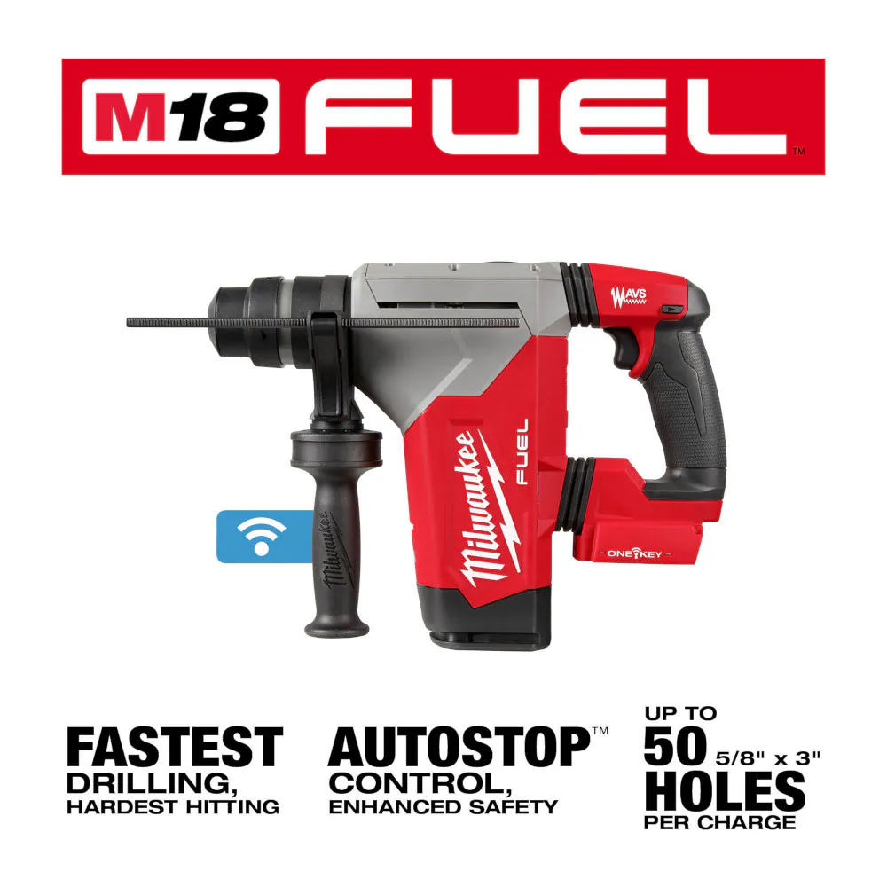 Milwaukee 2915-20 M18 FUEL 18-Volt Lithium-Ion Brushless Cordless 1-1/8" SDS-Plus Rotary Hammer (Tool Only)