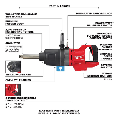 Milwaukee 2915-20 M18 FUEL 18-Volt Lithium-Ion Brushless Cordless 1-1/8" SDS-Plus Rotary Hammer (Tool Only)