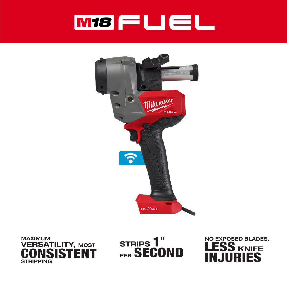 Milwaukee 2937-21 M18 FUEL Cordless Brushless Covered Conductor Cable Stripper Kit with Adjustable Bushings