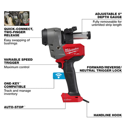 Milwaukee 2937-20 M18 FUEL Cordless Brushless Covered Conductor Cable Stripper (Tool Only)