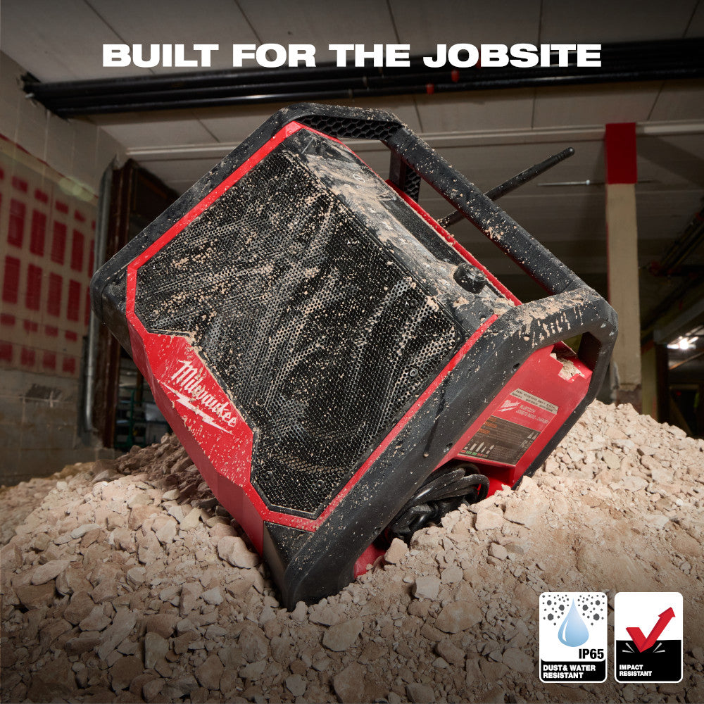 Milwaukee 2956-20 M18 Cordless Bluetooth Jobsite Radio + Charger (Tool Only)
