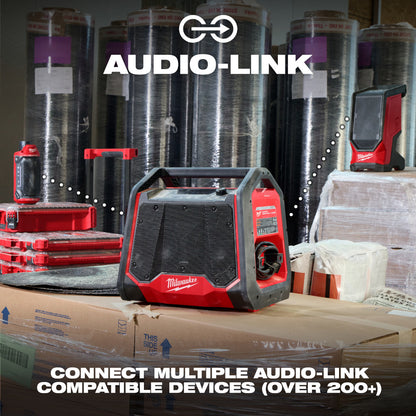 Milwaukee 2956-20 M18 Cordless Bluetooth Jobsite Radio + Charger (Tool Only)