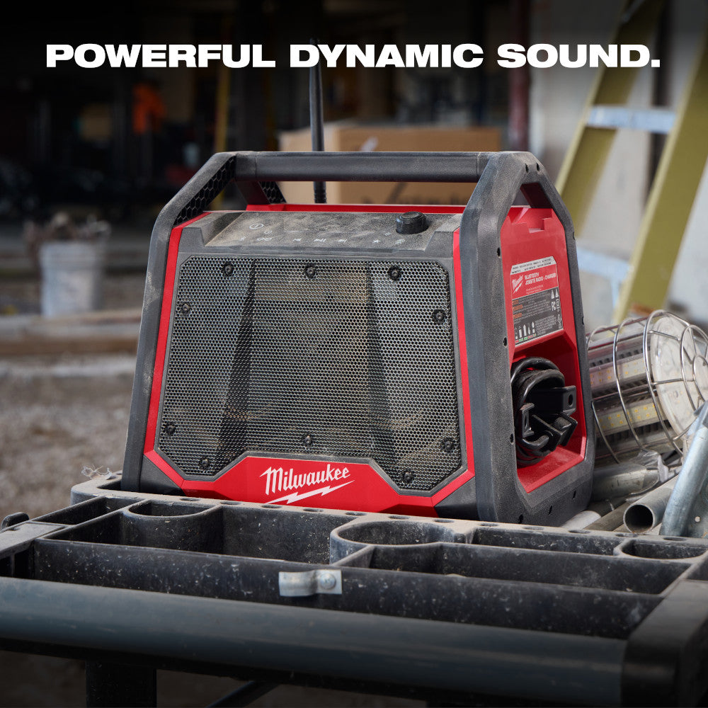Milwaukee 2956-20 M18 Cordless Bluetooth Jobsite Radio + Charger (Tool Only)