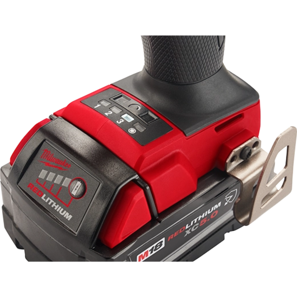 Milwaukee 2962-22R M18 FUEL 18-Volt Li-Ion 1/2 inch Mid-Torque Impact Wrench with Friction Ring Kit with Resistant Batteries