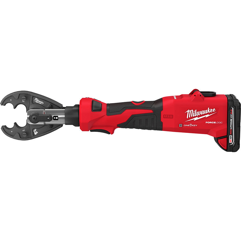 Milwaukee 2978-22O M18 FORCE LOGIC 6T Linear Utility Crimper Kit with O-D3 Jaw