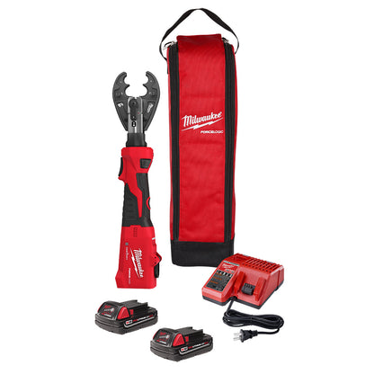 Milwaukee 2978-22O M18 FORCE LOGIC 6T Linear Utility Crimper Kit with O-D3 Jaw