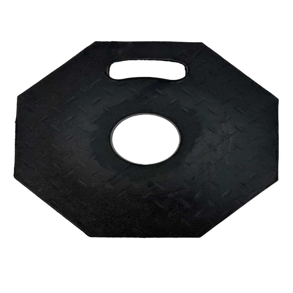 Delineator Octagon Rubber Base 10 lb | Traffic Safety Delineator Base