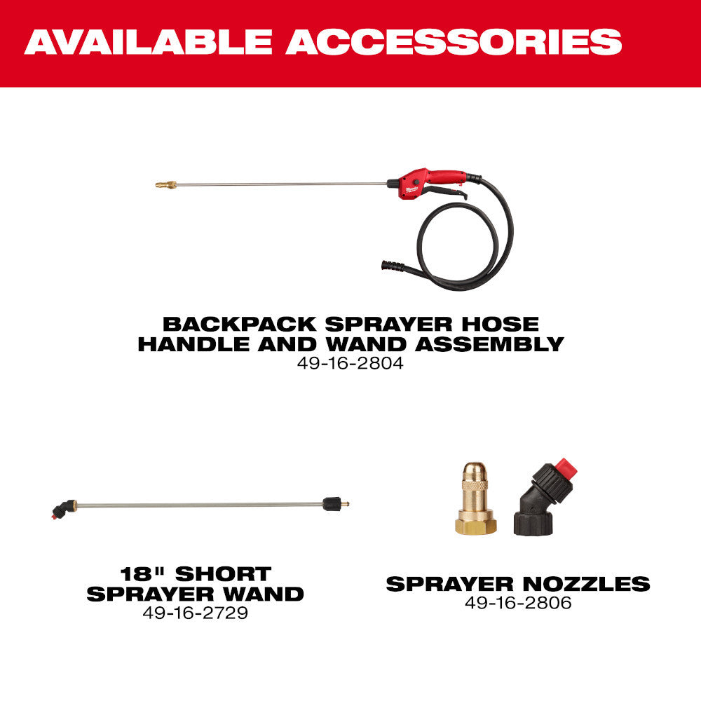 Milwaukee 3019-20PS Tool M18 18V 4 Gal. Backpack Pesticide Sprayer w/Switch Tank-inchterchangeable Capability