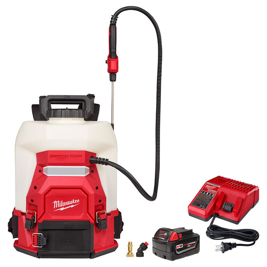 Milwaukee 3019-20PS Tool M18 18V 4 Gal. Backpack Pesticide Sprayer w/Switch Tank-inchterchangeable Capability