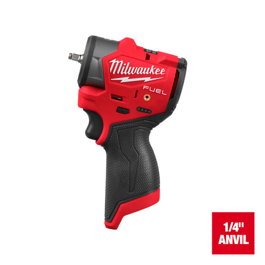 Milwaukee 3048-20 M12 FUEL Cordless Brushless 1/4in Subcompact Impact Driver with Friction Ring (Tool Only)