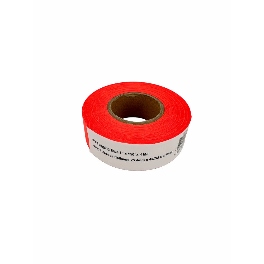 Surveyors Flagging Tape 1" x 150 ft 4 Mil – High-Visibility Marking Tape