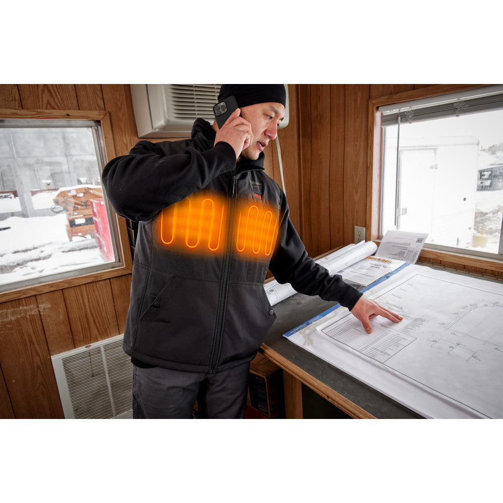 Milwaukee 305B-21XL M12 Heated AXIS Black Vest Kit - Extra Large