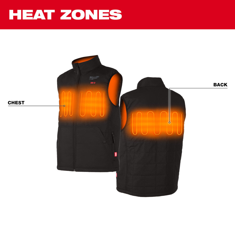 Milwaukee 305B-212X M12 Heated AXIS Black Vest Kit - 2X Large
