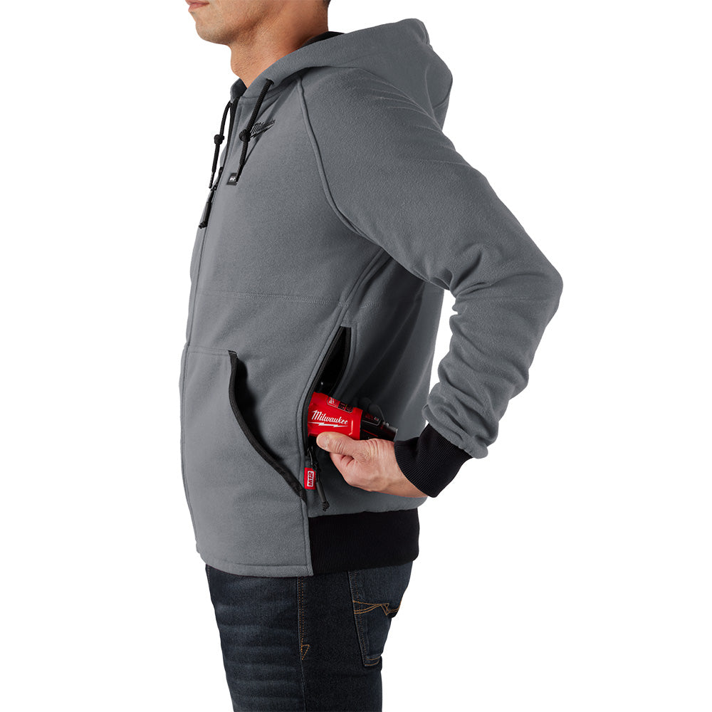 Milwaukee 306G-21M M12 Heated Gray Hoodie Kit - Medium