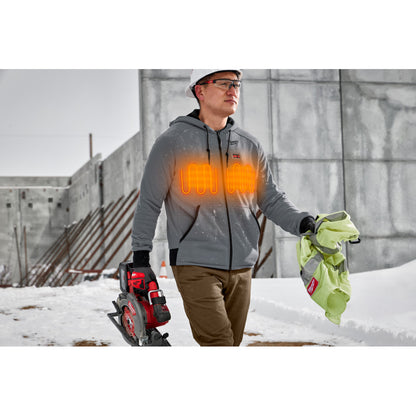 Milwaukee 306G-21M M12 Heated Gray Hoodie Kit - Medium