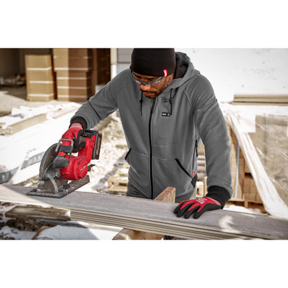 Milwaukee 306G-21M M12 Heated Gray Hoodie Kit - Medium